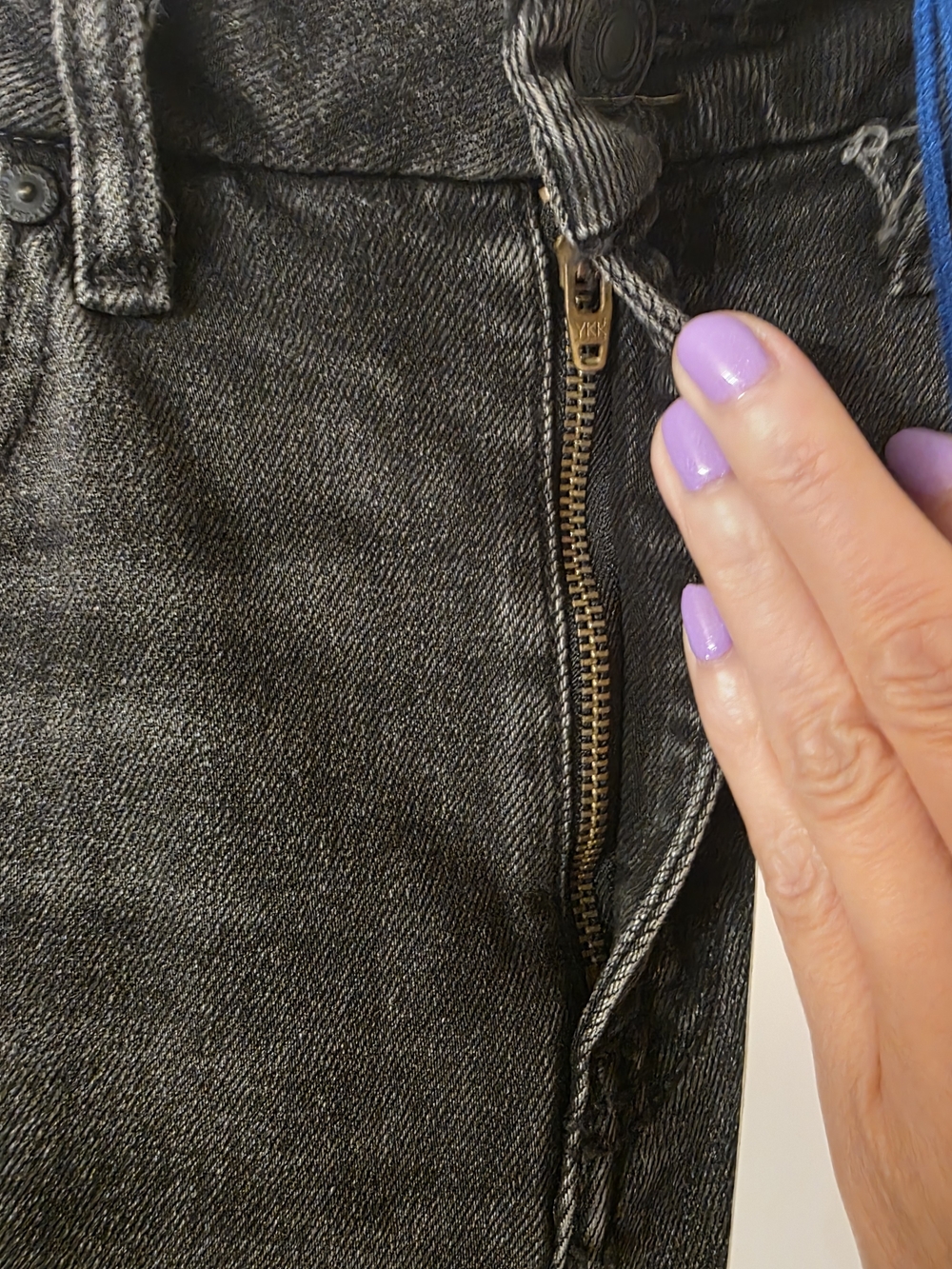 Eunina NWT Aliyah High Rise Flare Jeans Blacklight Grey 9 - Picture 10 of 12